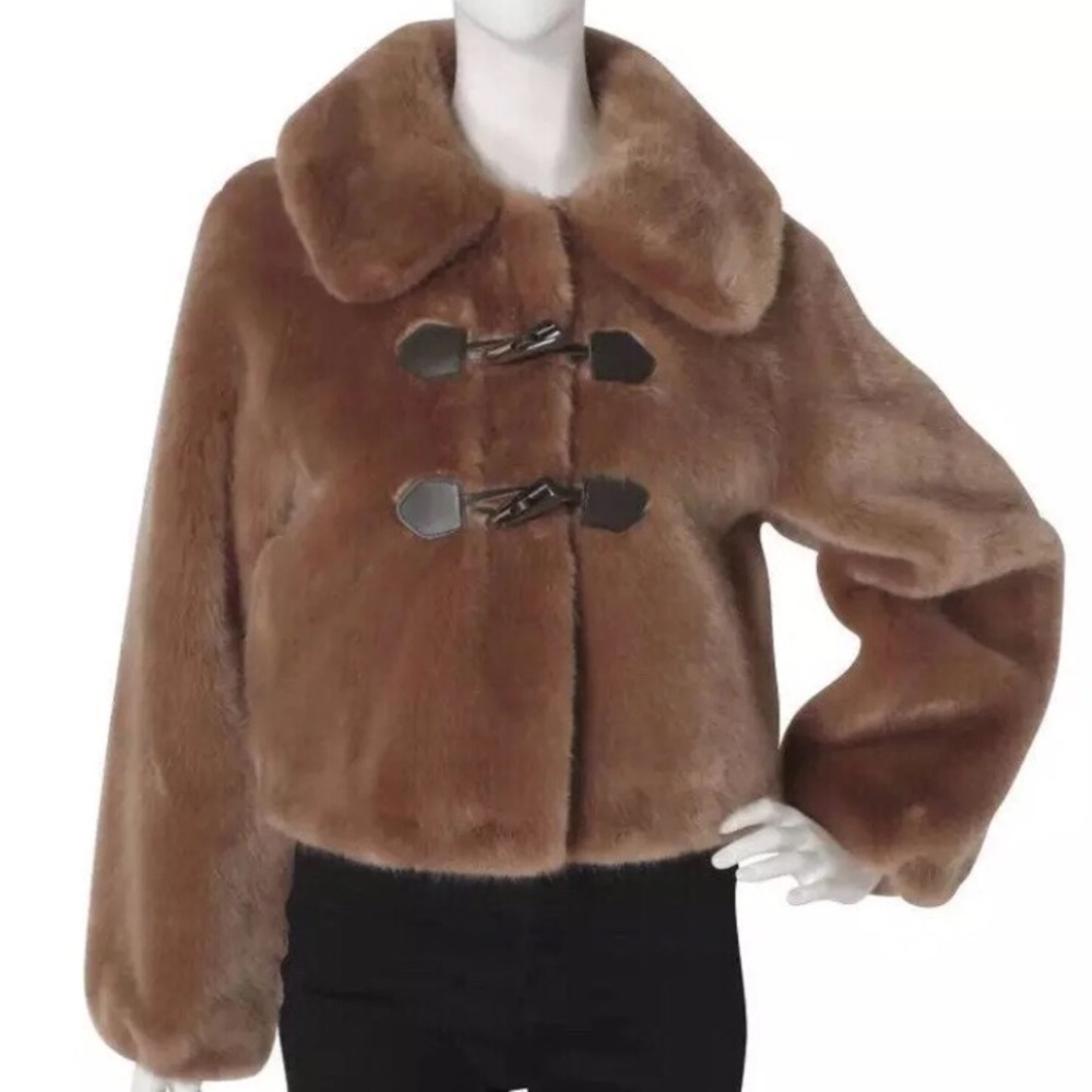 Dazzlin Short Faux Fur Coat